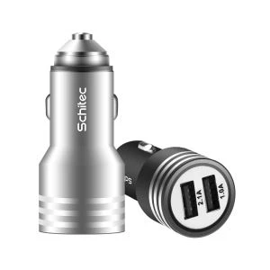 دھاتی دوہری USB کار چارجر