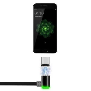 2A کہنی مقناطیسی USB قسم C کیبل ڈیٹا