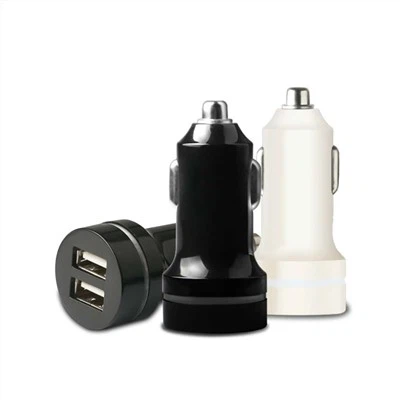 دو USB پورٹس کے ساتھ ہائی آؤٹ پٹ ڈوئل USB کار چارجر