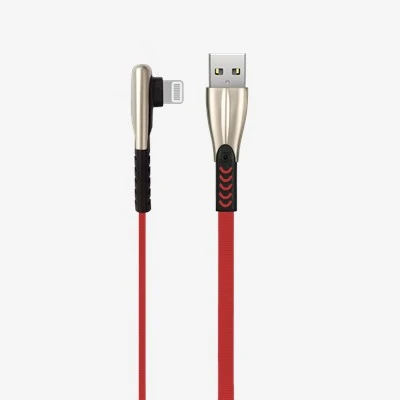 میٹل 90-ڈگری اینگلڈ ہیڈ USB ڈیٹا کیبل